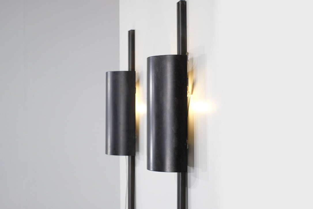Pair Of "monza" Wall Lights By Franck Robichez For Dritsh, Paris, 1990s.-photo-1