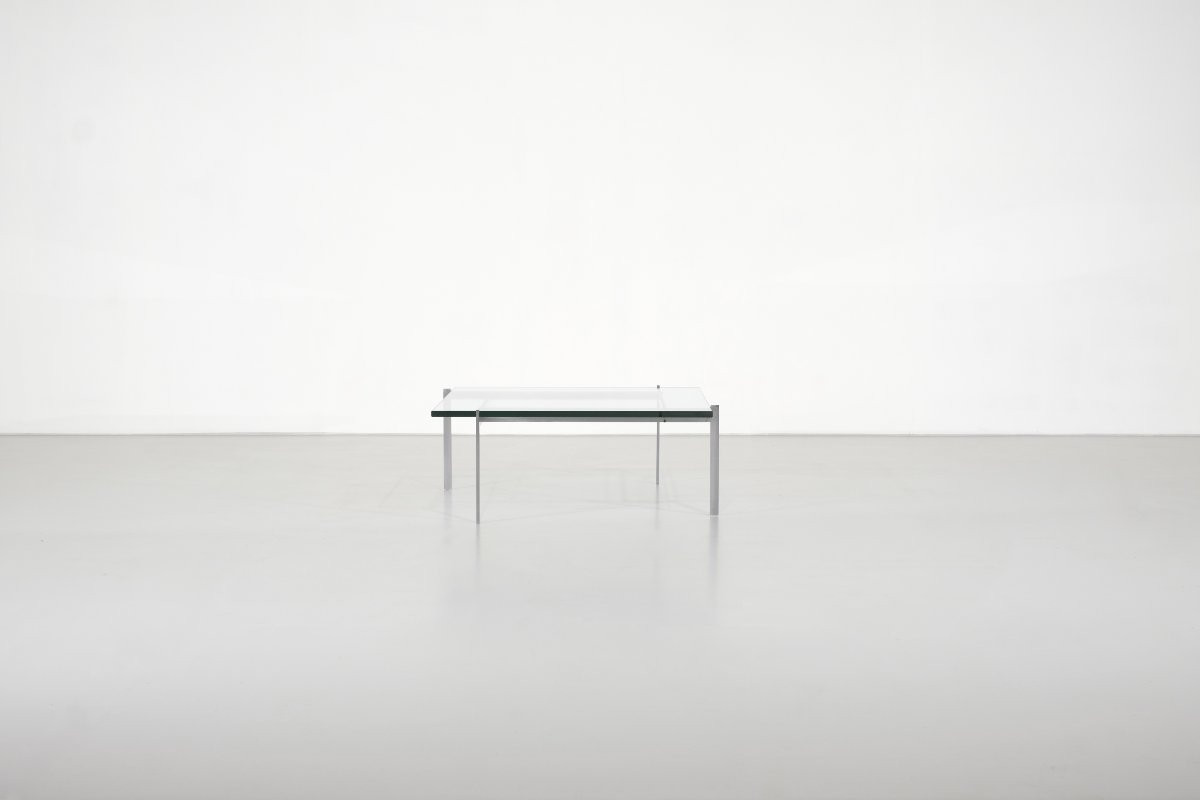 Table basse " PK61 " par Poul Kjaerholm pour Fritz Hansen. Danemark, 1956.-photo-2