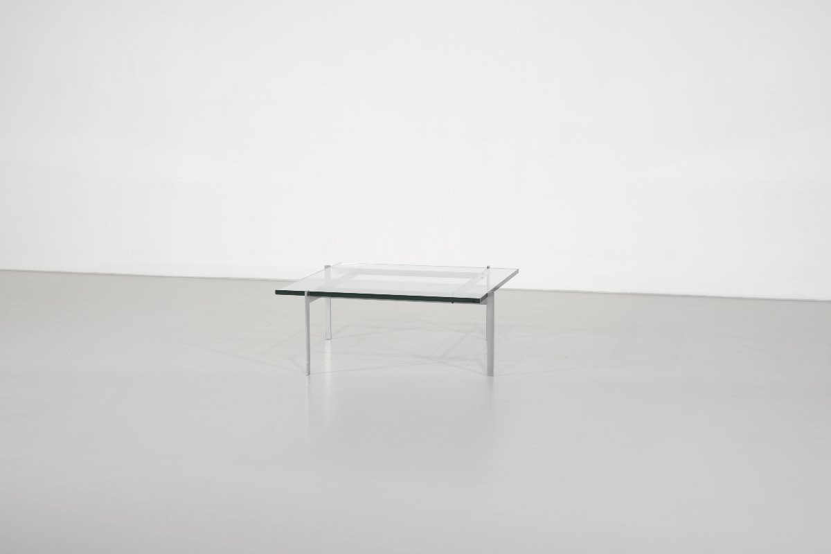 Table basse " PK61 " par Poul Kjaerholm pour Fritz Hansen. Danemark, 1956.-photo-3