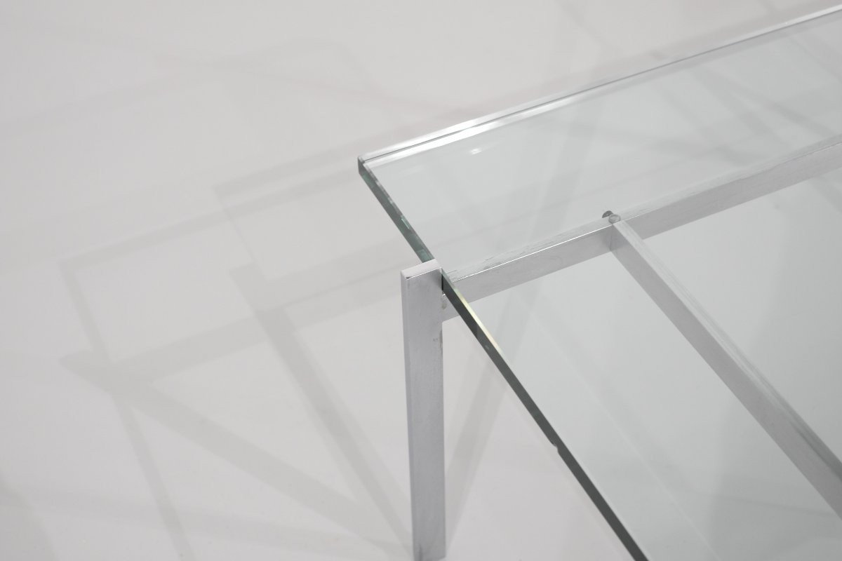 Table basse " PK61 " par Poul Kjaerholm pour Fritz Hansen. Danemark, 1956.-photo-2