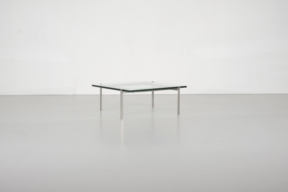 Table basse PK61 par Poul Kjaerholm pour Fritz Hansen. Danemark, 1956.-photo-2