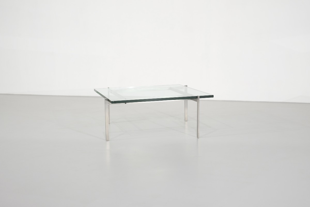 Table basse PK61 par Poul Kjaerholm pour Fritz Hansen. Danemark, 1956.-photo-3