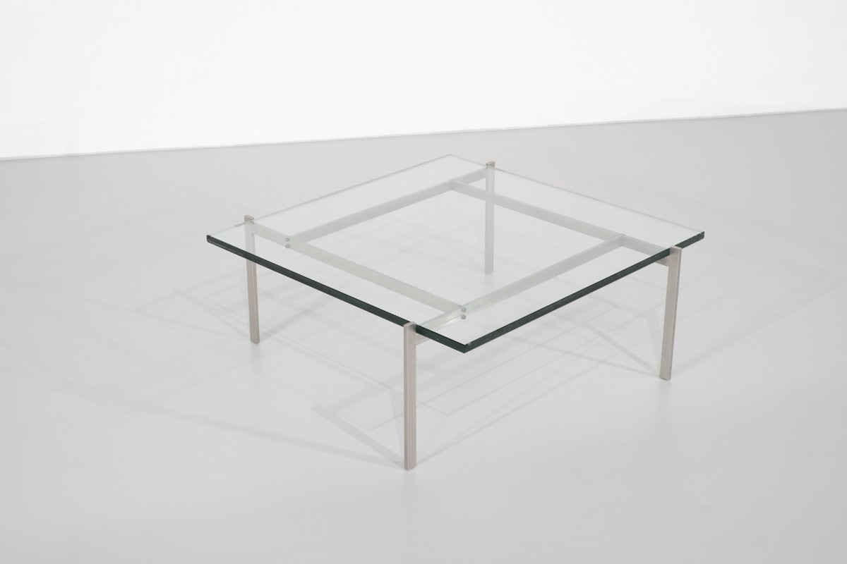 Table basse PK61 par Poul Kjaerholm pour Fritz Hansen. Danemark, 1956.