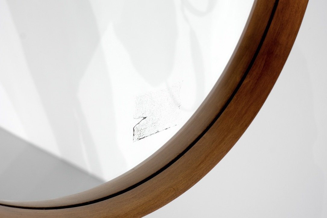 Miroir vintage en bois, Italie, années 1960s.-photo-2