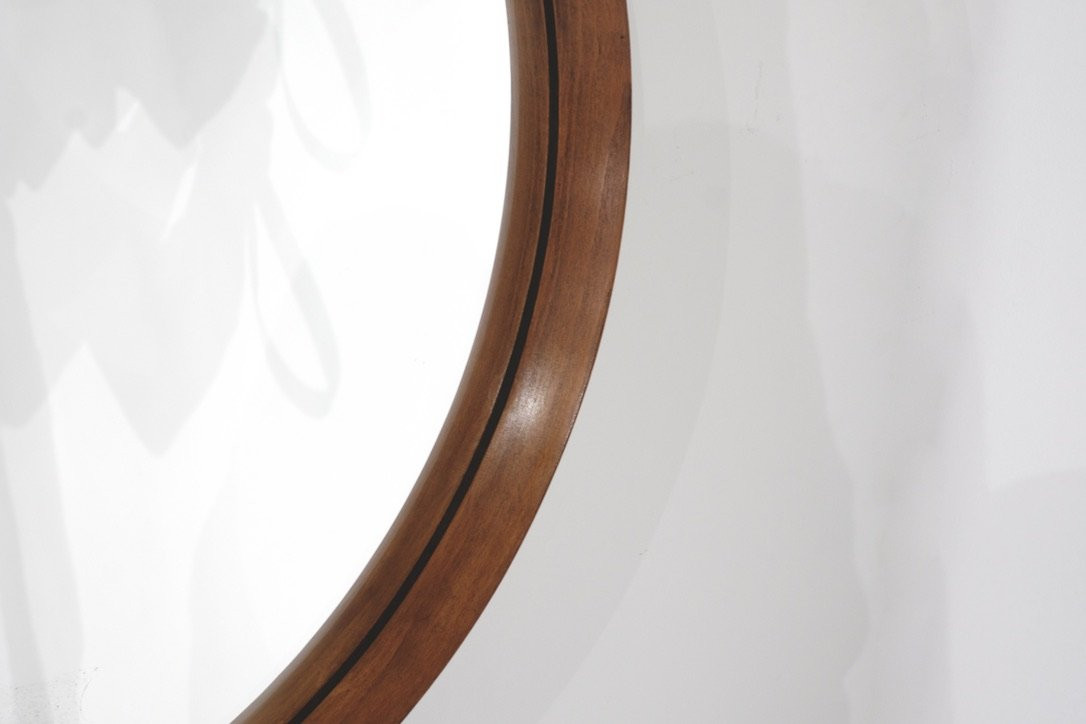 Miroir vintage en bois, Italie, années 1960s.-photo-4