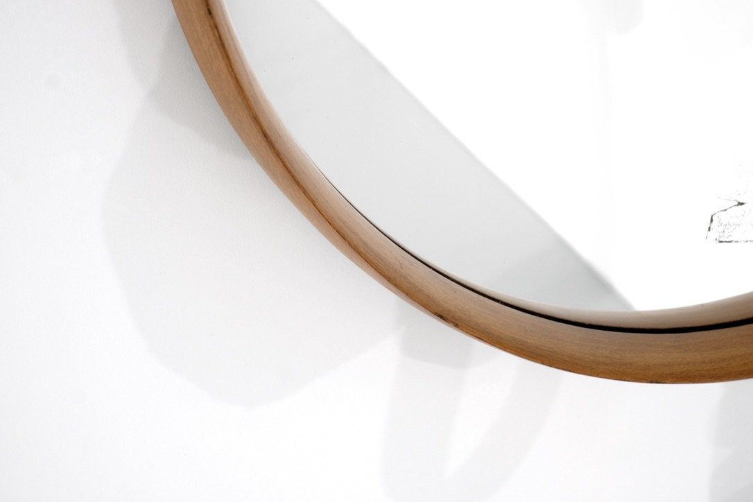 Miroir vintage en bois, Italie, années 1960s.-photo-5