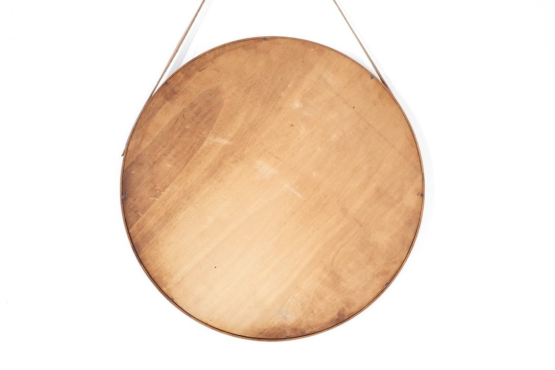 Miroir vintage en bois, Italie, années 1960s.-photo-6