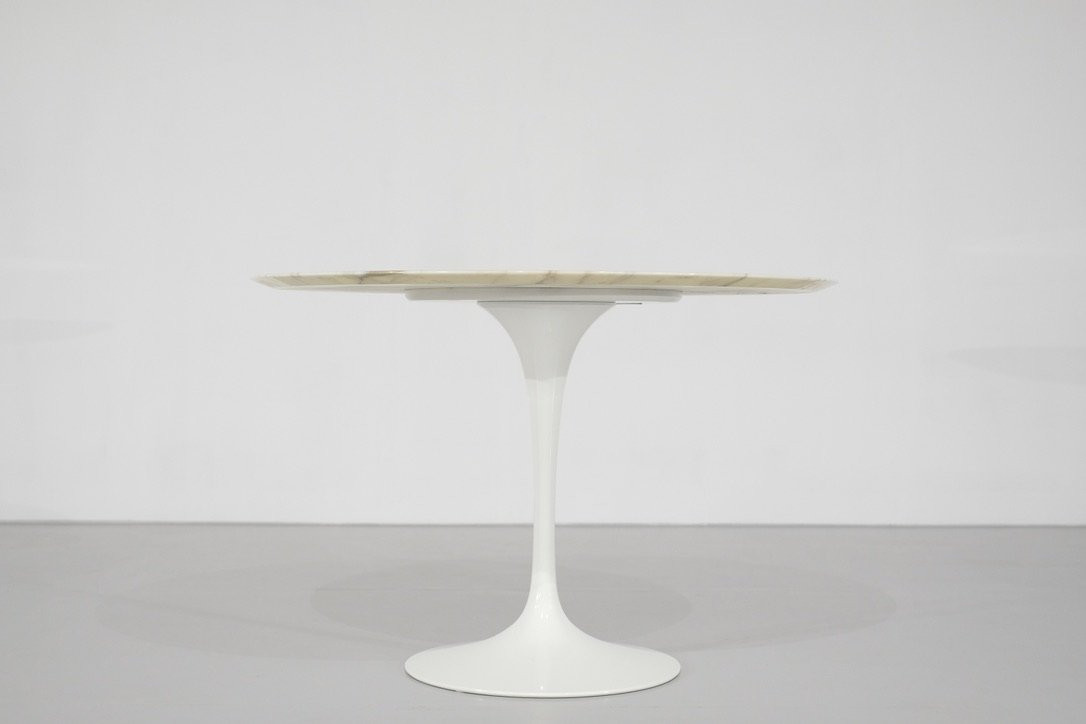 Tulip Marble Dining Table By Eero Saarinen For Knoll International.-photo-3