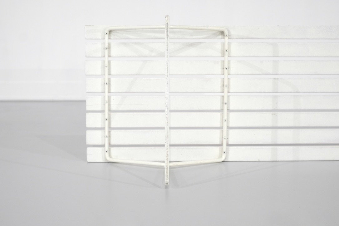 Banc " 400  " en bois blanc par Harry Bertoia pour Knoll International.-photo-8