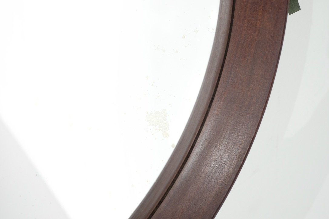 Vintage Wooden Mirror, Italy, 1960s.-photo-4