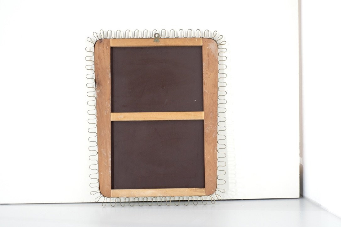 Brass Wall Mirror, Italy, 1950s.-photo-8