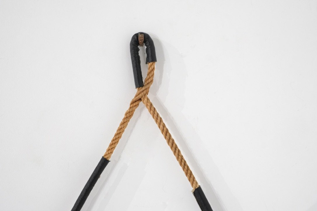 Vintage Round Steel Mirror, Italy, 1970s.-photo-2