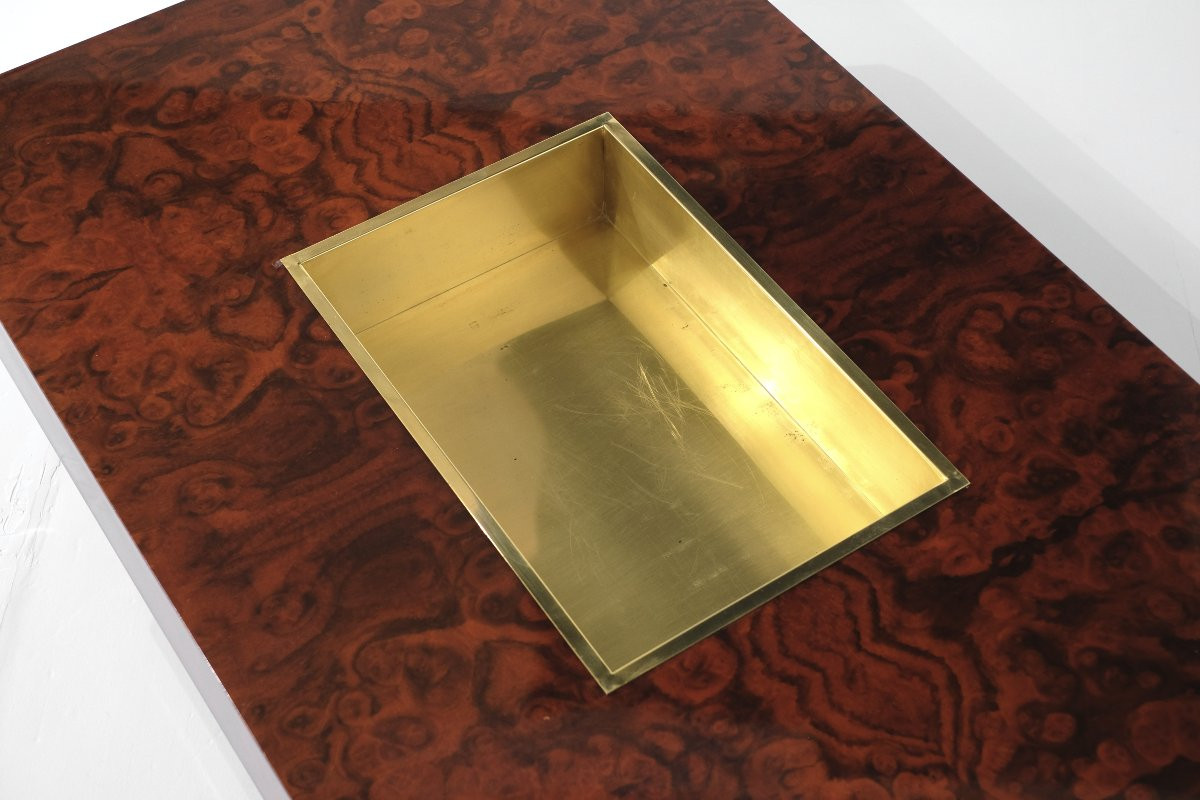 Coffee Table Alveo Attributed To Willy Rizzo For Mario Sabot, Italy 1970s-photo-1