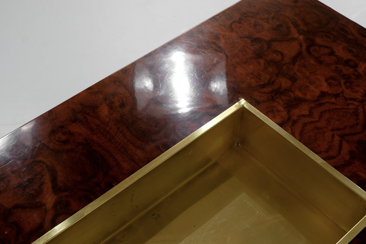 Coffee Table Alveo Attributed To Willy Rizzo For Mario Sabot, Italy 1970s-photo-5