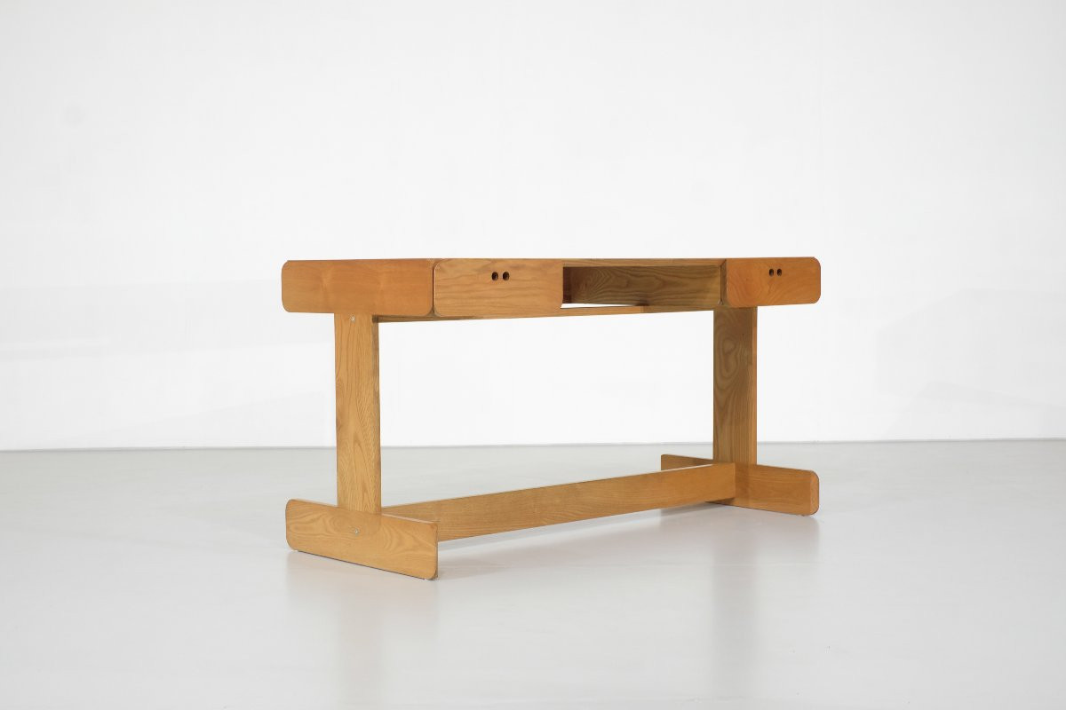 Bureau et fauteuil " Samara " par Derk Jan De Vries pour Maisa, Belgique, 1977.-photo-2