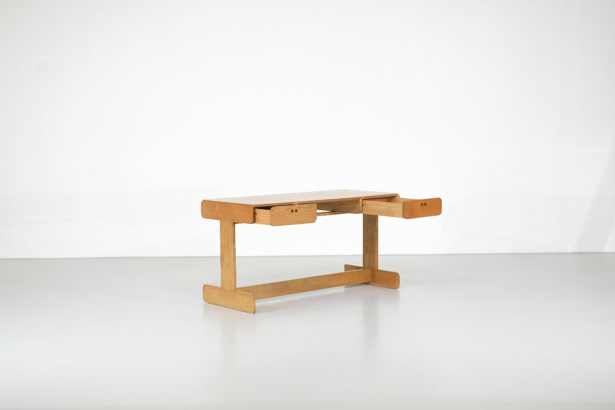 Bureau et fauteuil " Samara " par Derk Jan De Vries pour Maisa, Belgique, 1977.-photo-3