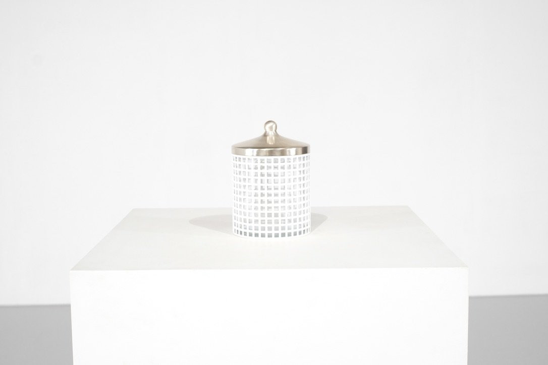 Sucrier De Josef Hoffmann Pour Bieffeplast, Italie, Années 1980s-photo-2