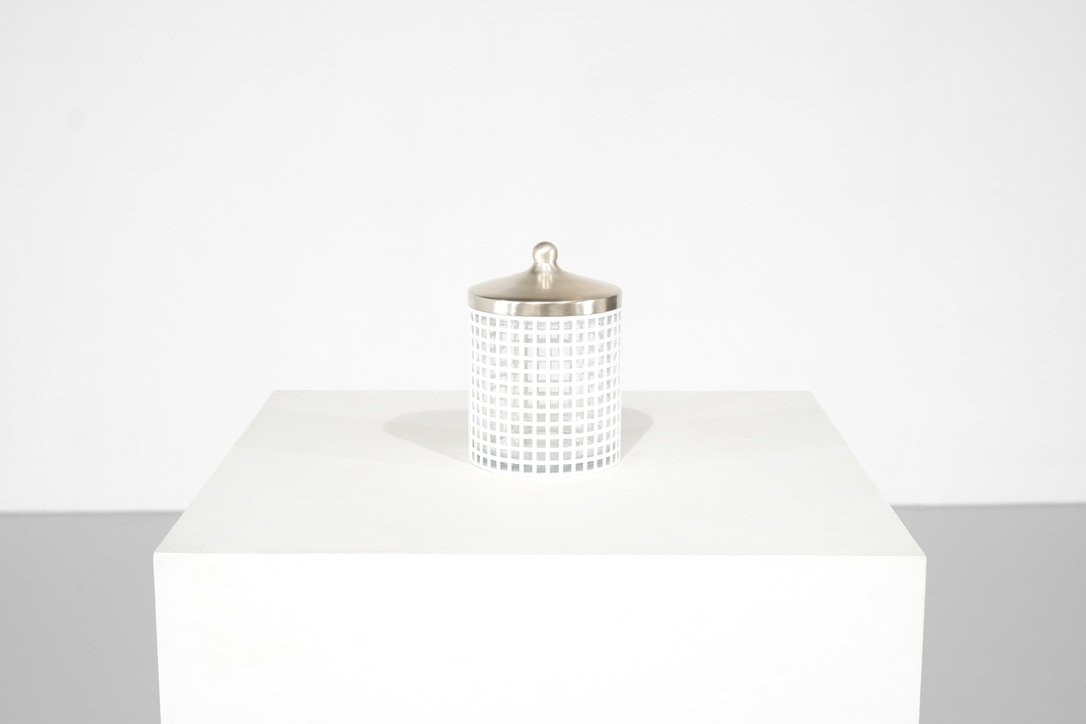 Sucrier De Josef Hoffmann Pour Bieffeplast, Italie, Années 1980s-photo-3