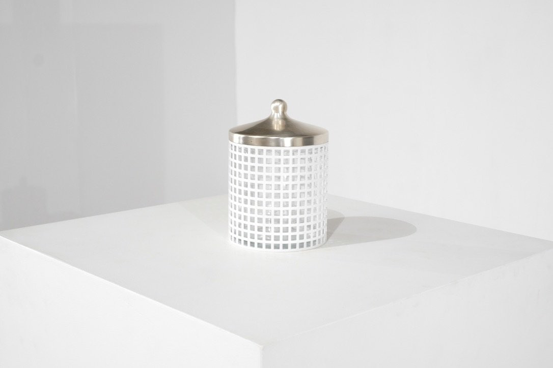 Sucrier De Josef Hoffmann Pour Bieffeplast, Italie, Années 1980s-photo-1