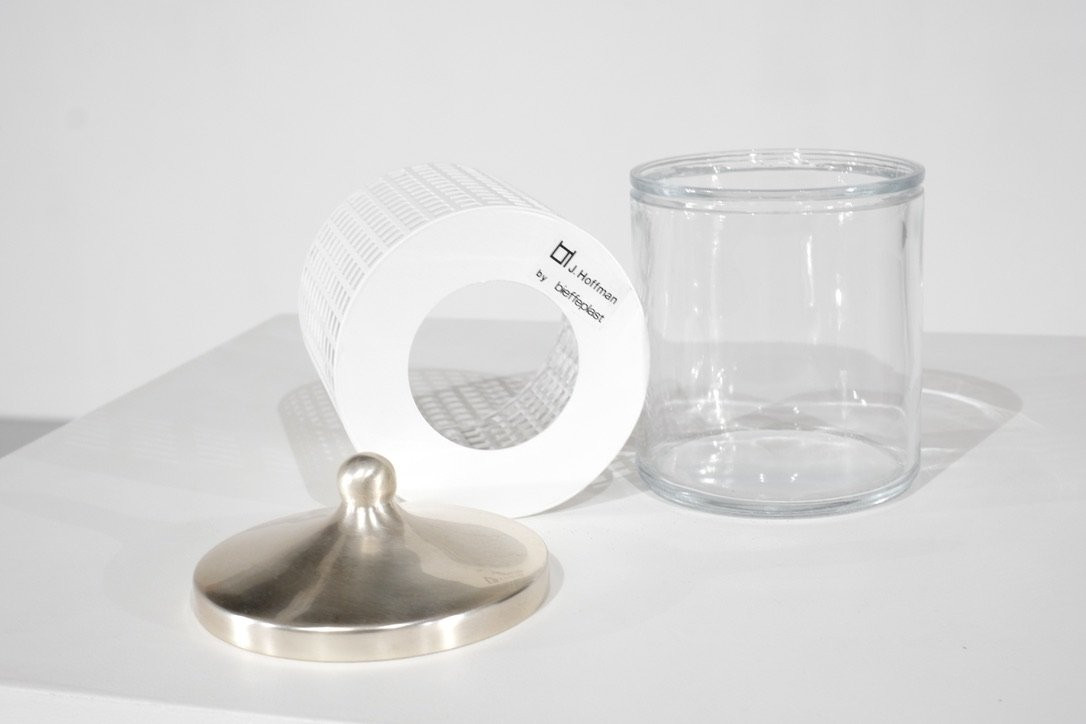 Sucrier De Josef Hoffmann Pour Bieffeplast, Italie, Années 1980s-photo-7