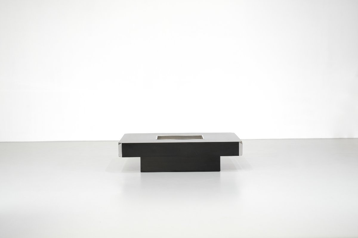 Alveo Coffee Table, Attributed To Willy Rizzo For Mario Sabot, 1970s-photo-2