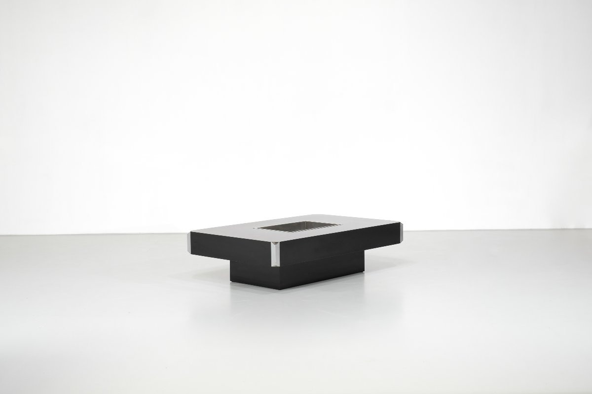Alveo Coffee Table, Attributed To Willy Rizzo For Mario Sabot, 1970s-photo-3