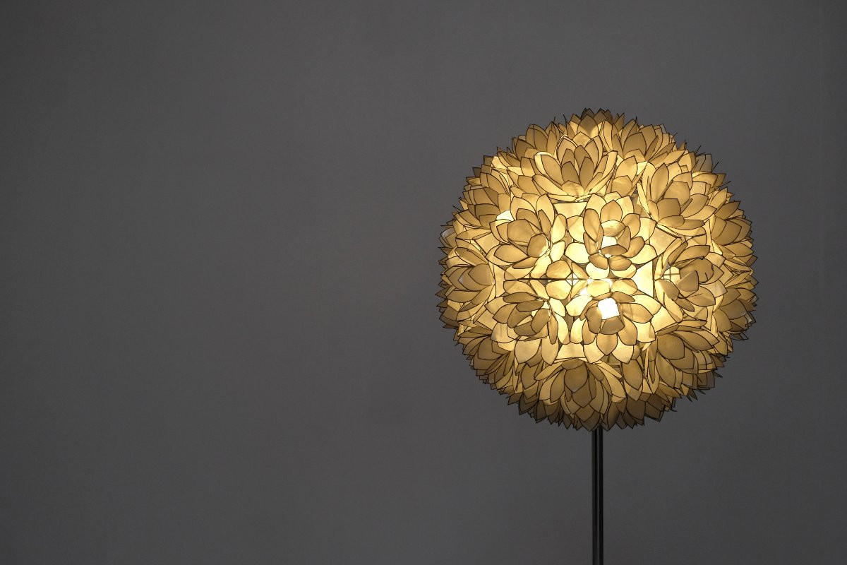 Mother-of-pearl Floor Lamp By Rausch, Germany, 1960s.-photo-4