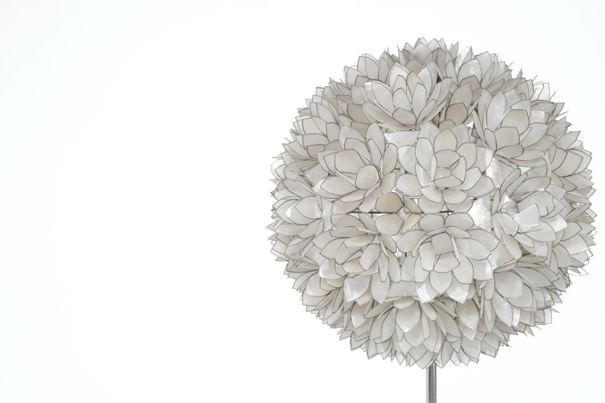 Mother-of-pearl Floor Lamp By Rausch, Germany, 1960s.-photo-1
