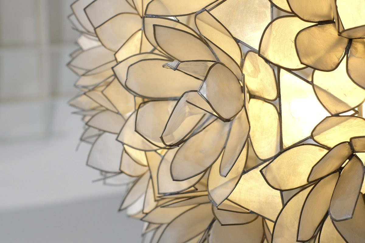 Mother-of-pearl Floor Lamp By Rausch, Germany, 1960s.-photo-4