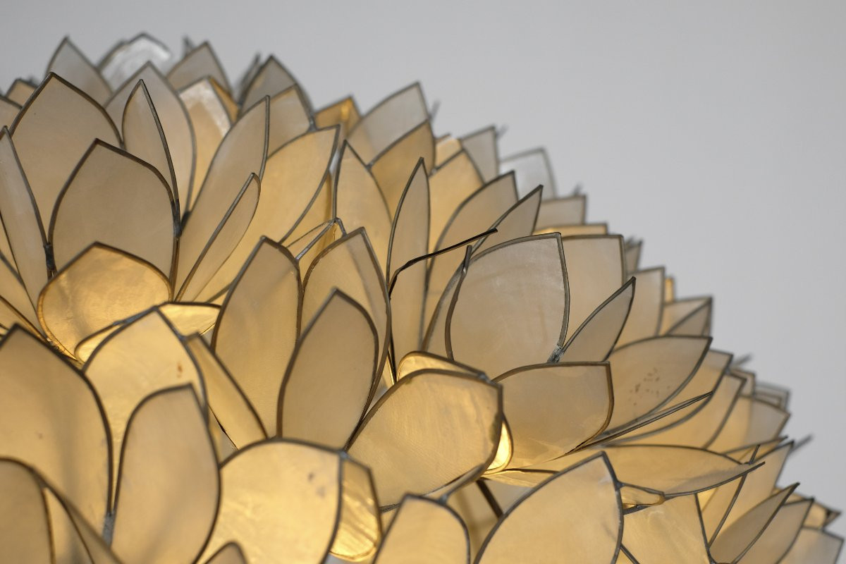 Mother-of-pearl Floor Lamp By Rausch, Germany, 1960s.-photo-6