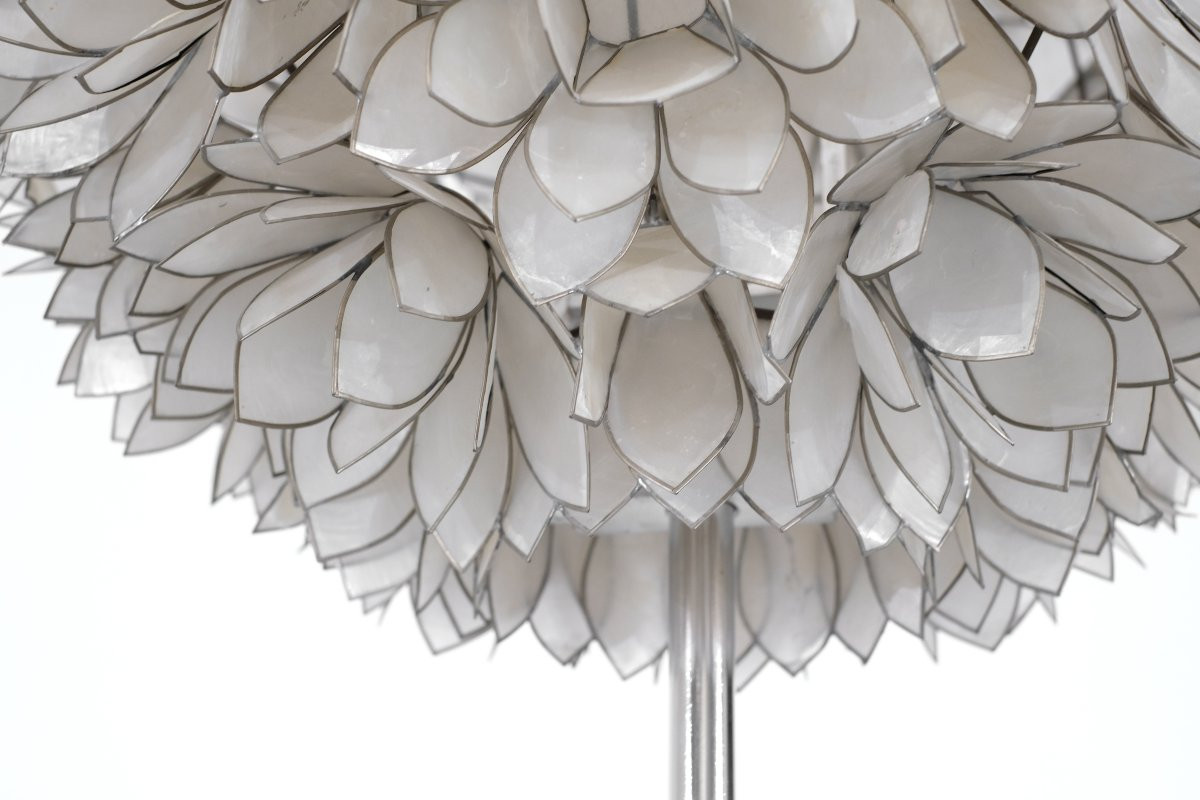 Mother-of-pearl Floor Lamp By Rausch, Germany, 1960s.-photo-7