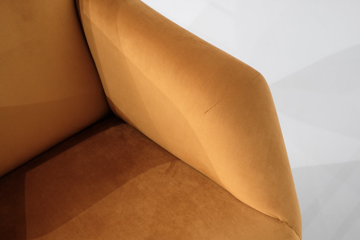 Paire de fauteuils en tissu, Italie, années 1960s.-photo-5