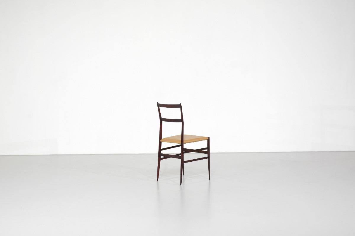 Chaise " Superleggera " en bois, créée par Gio Ponti pour Cassina, Italie, 1957.-photo-3