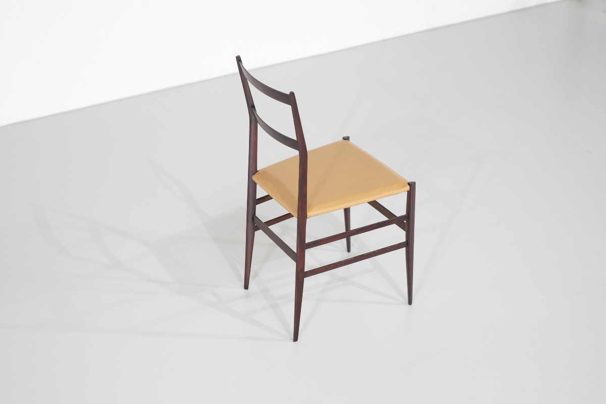 Chaise " Superleggera " en bois, créée par Gio Ponti pour Cassina, Italie, 1957.-photo-1
