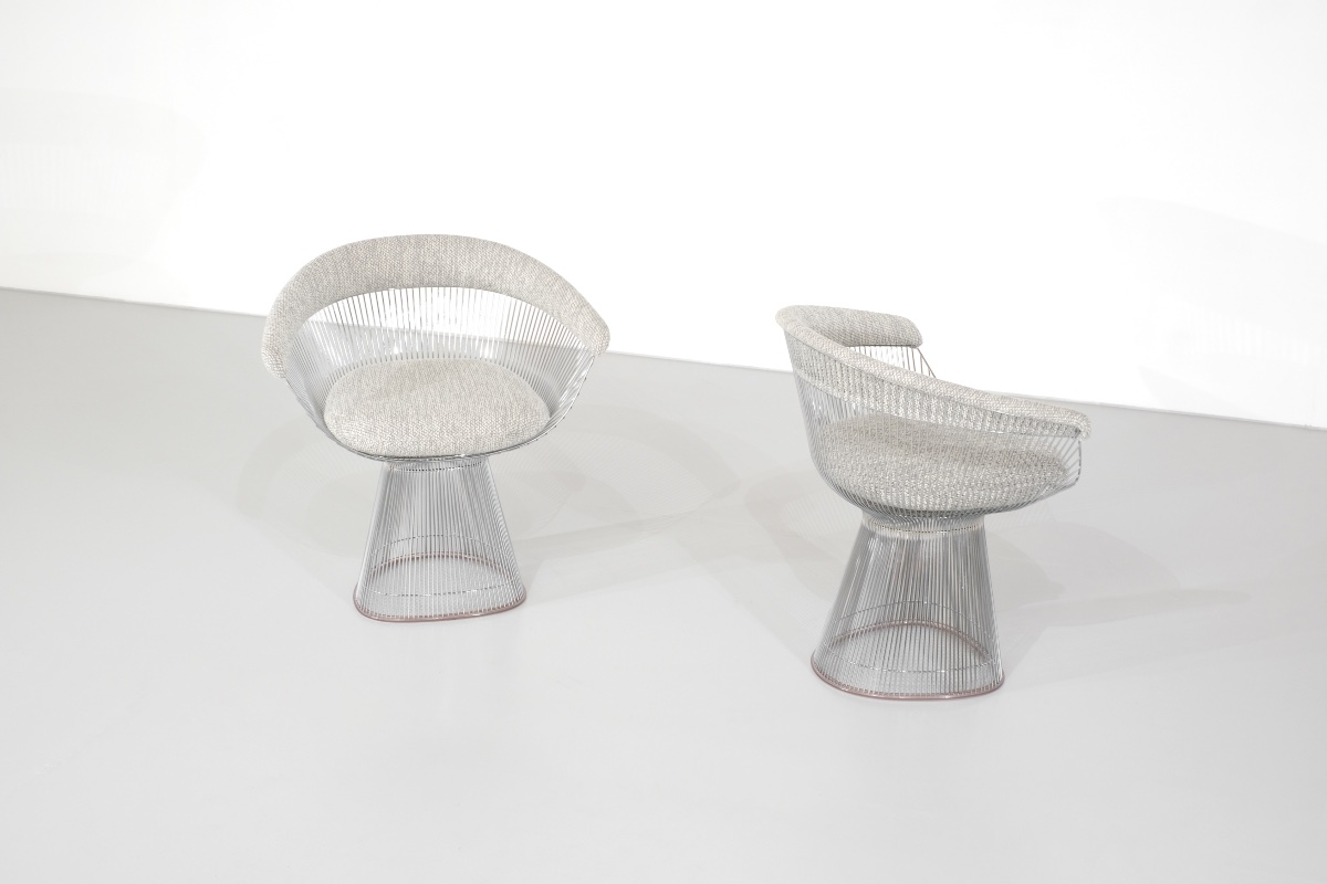 Fauteuil Platner, conçu par Warren Platner pour Knoll, États-Unis, 1966.-photo-2