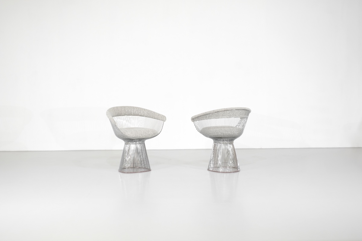 Fauteuil Platner, conçu par Warren Platner pour Knoll, États-Unis, 1966.-photo-3
