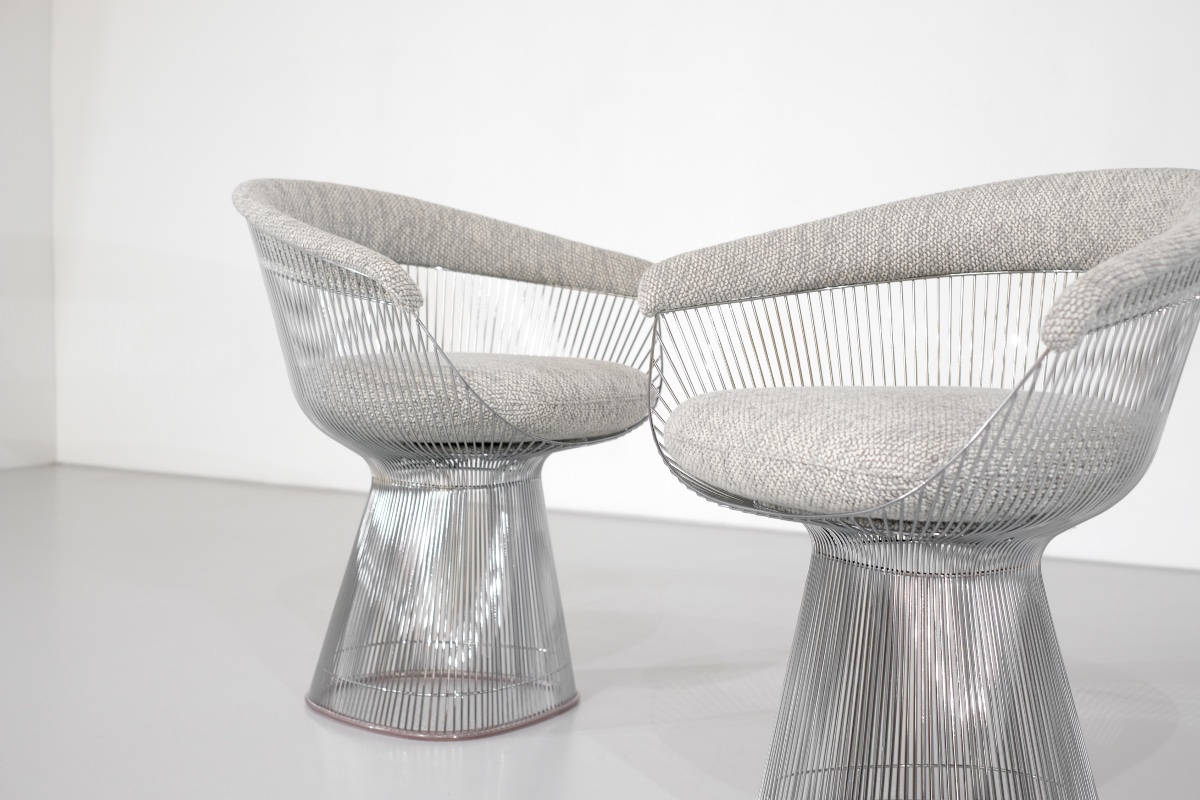 Fauteuil Platner, conçu par Warren Platner pour Knoll, États-Unis, 1966.-photo-4