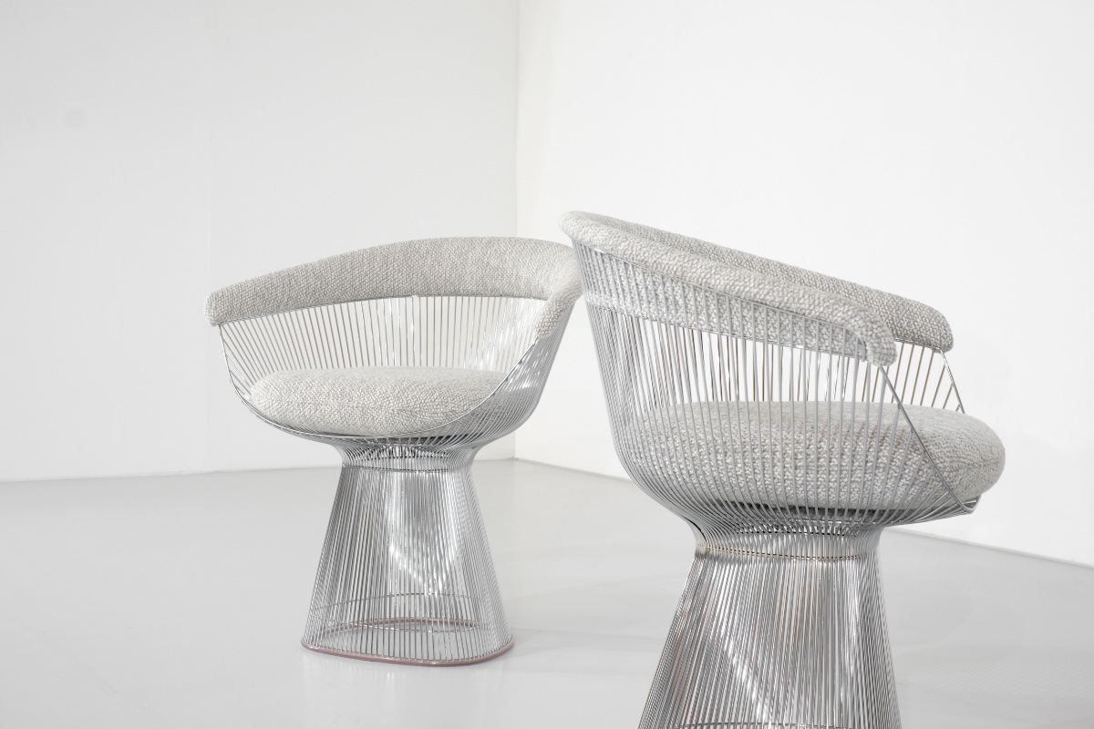 Fauteuil Platner, conçu par Warren Platner pour Knoll, États-Unis, 1966.-photo-1
