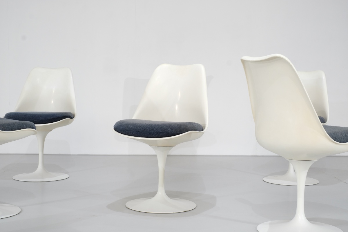 Set Of "tulip" Chairs Designed By Eero Saarinen For Knoll International, Usa, 1957-photo-3