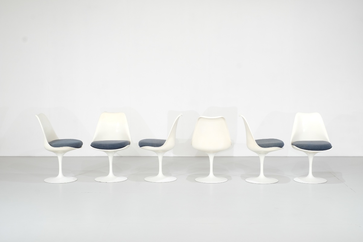 Set Of "tulip" Chairs Designed By Eero Saarinen For Knoll International, Usa, 1957