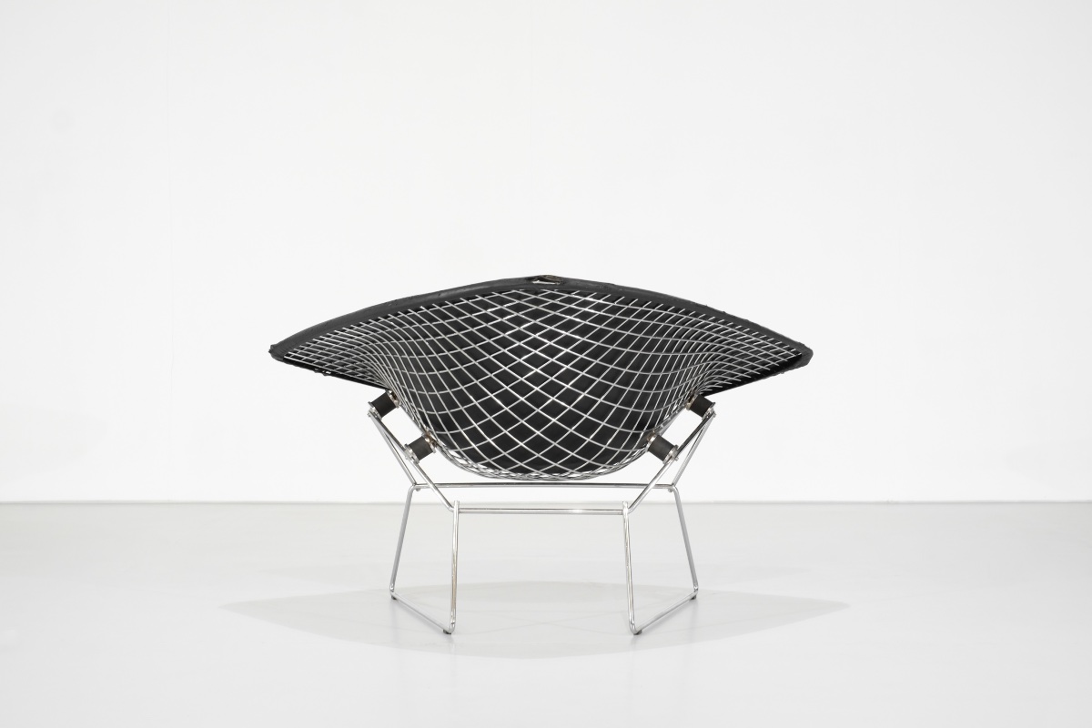 Chaise " Large Diamond " de Harry Bertoia pour Knoll, États-Unis 1952.-photo-2