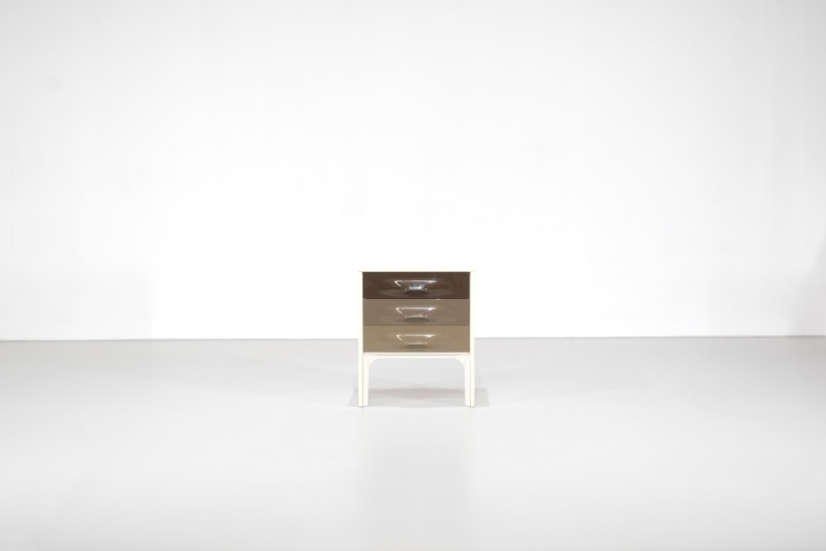 "df2000" Nightstand By Raymond Loewy For Doubinsky Frères, France, 1960s.-photo-2