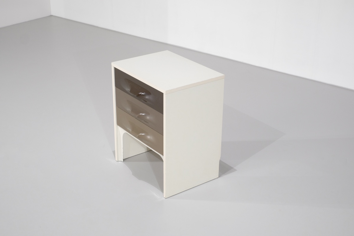"df2000" Nightstand By Raymond Loewy For Doubinsky Frères, France, 1960s.-photo-1