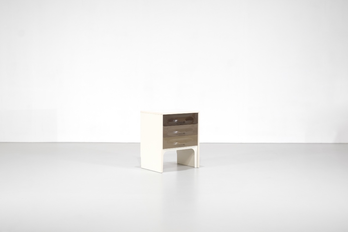 "df2000" Nightstand By Raymond Loewy For Doubinsky Frères, France, 1960s.