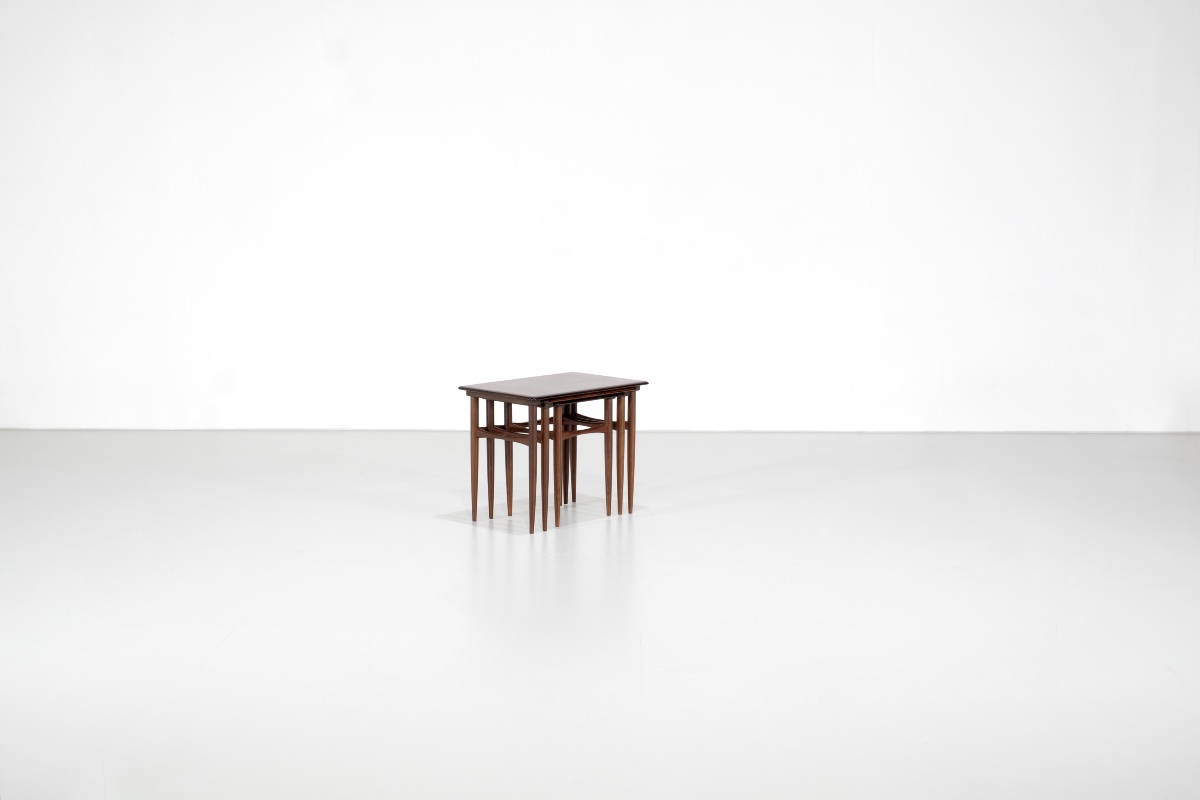Side Tables Designed By Kai Kristiansen For Skovmand & Andersen, Denmark, 1960s.-photo-2