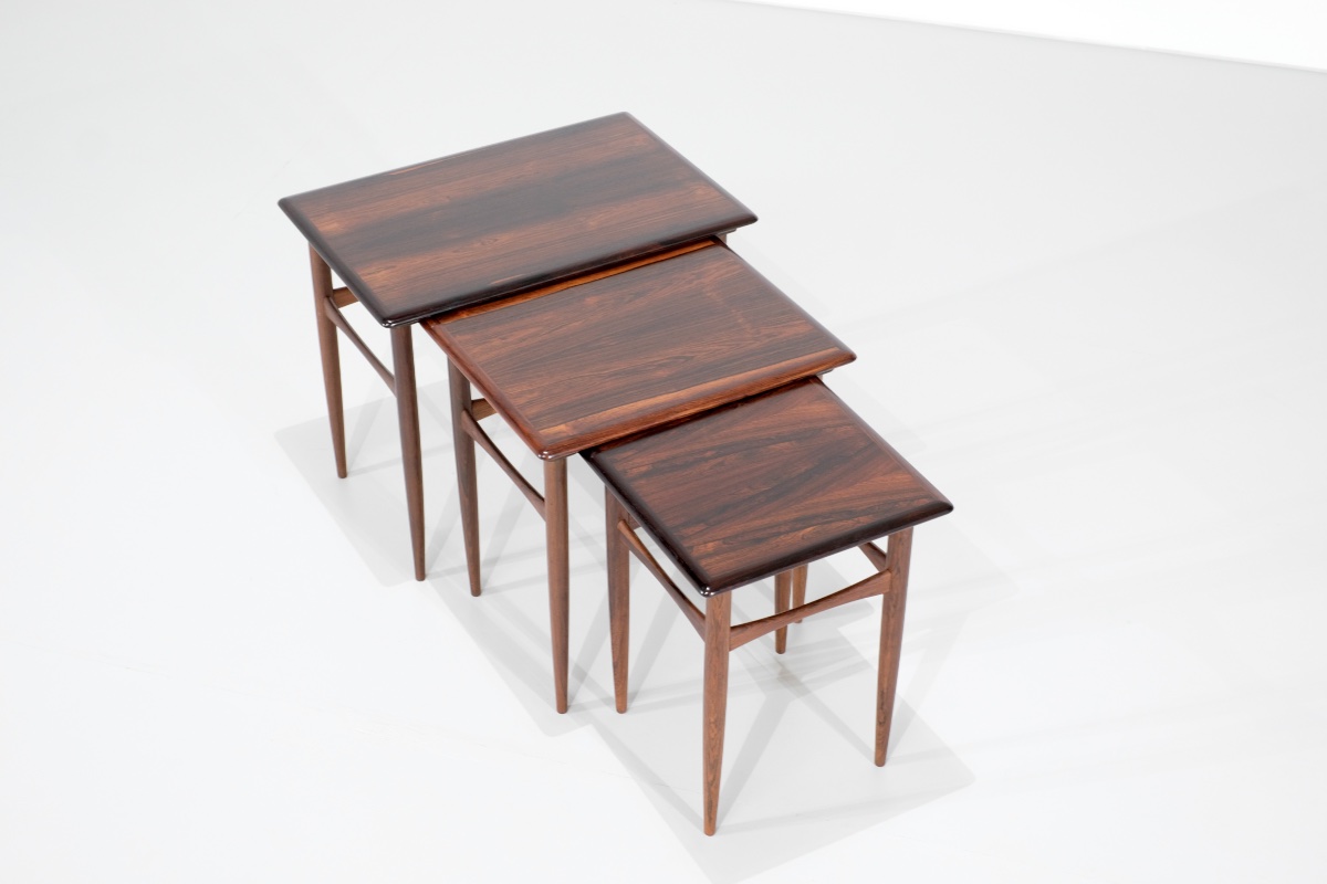 Side Tables Designed By Kai Kristiansen For Skovmand & Andersen, Denmark, 1960s.-photo-3