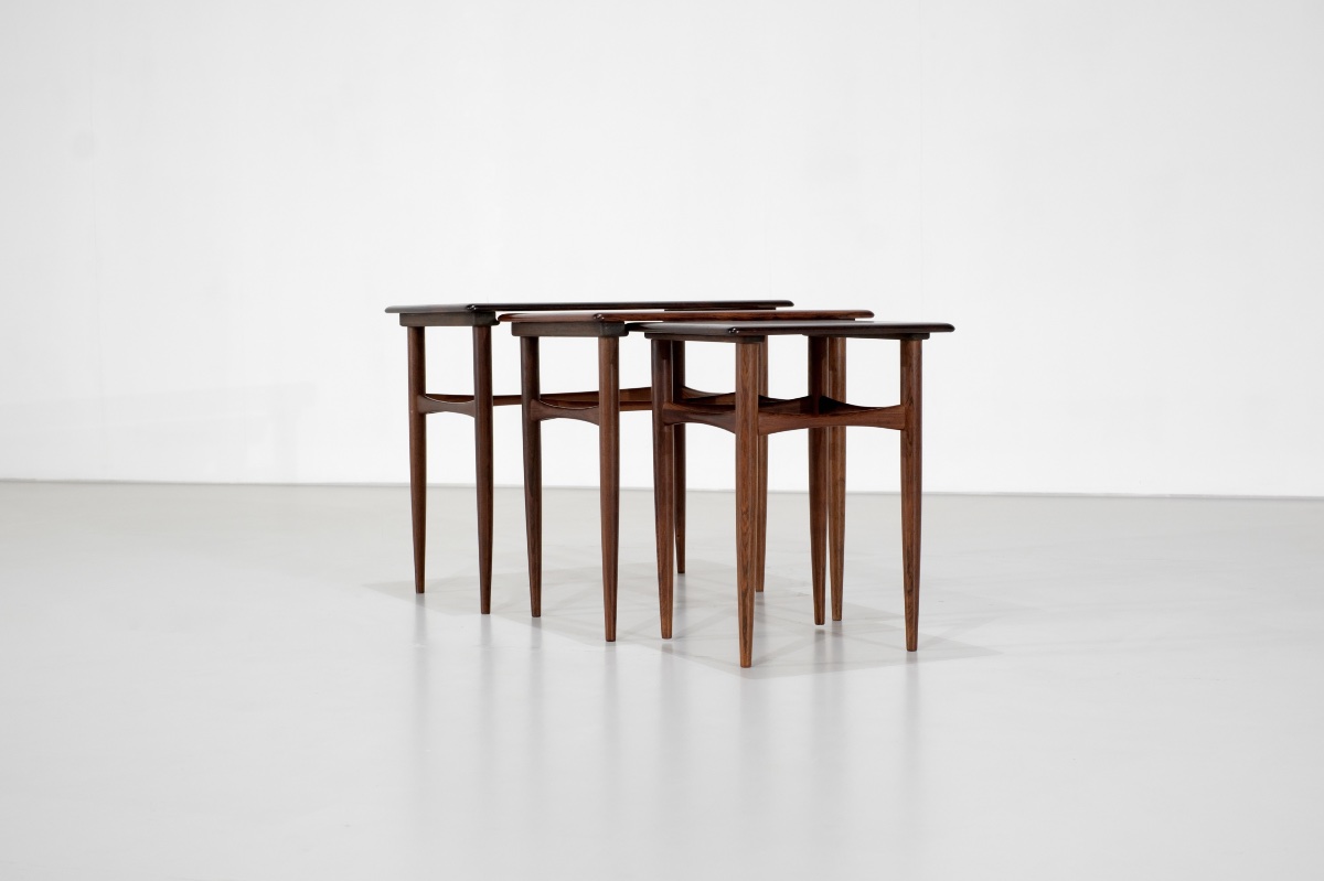 Side Tables Designed By Kai Kristiansen For Skovmand & Andersen, Denmark, 1960s.-photo-4