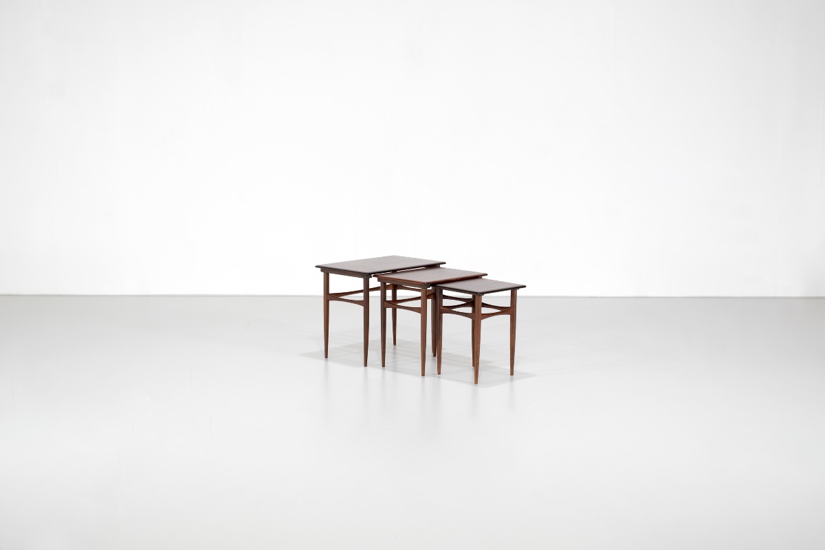 Side Tables Designed By Kai Kristiansen For Skovmand & Andersen, Denmark, 1960s.