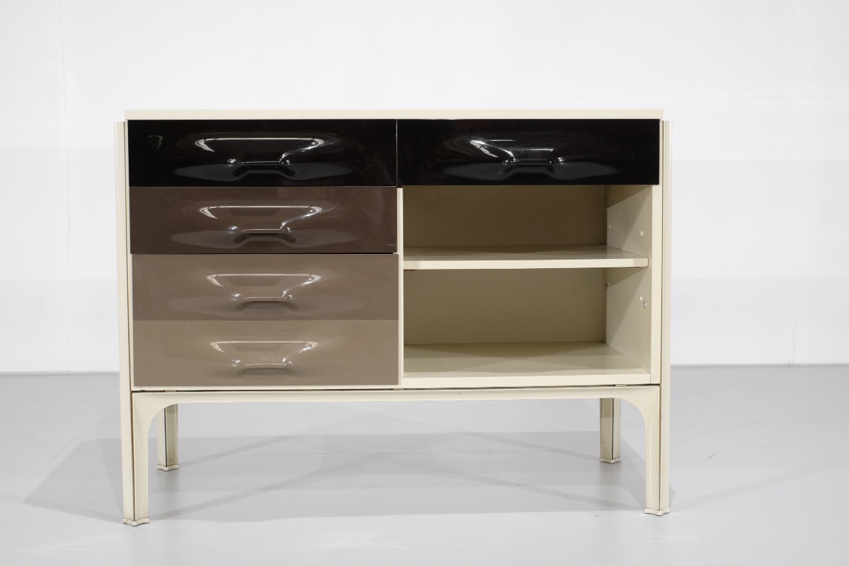 "df2000" Desk Designed By Raymond Loewy For Doubinsky Frères, France, 1960s.-photo-4