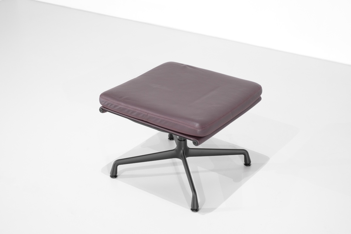 "ea 223" Ottoman Stool Designed By Charles And Ray Eames For Vitra, United States, 1969.